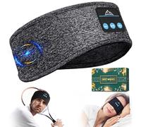 Cuffie per Dormire Regalo Uomo Donna - Idee Regalo Donna & Uomo Mascherina per Dormire Altoparlanti Stereo HD Integrati, Ultra Morbido Mascherina Occhi per Dormire con Cuffie, Regali Natale Originali