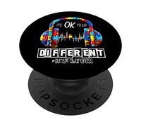 Cuffie per la consapevolezza dell'autismo, per amanti dei videogiochi, uomini, donne, bambini PopSockets PopGrip Adesivo