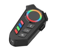 Cuffie per moto, Cuffie per casco moto | Auricolare, di comunicazione wireless, assistente vocale impermeabile con luce colorata, auricolare con cancellazione del rumore per ciclismo