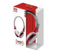 Cuffie per PC Trust Urban Fyber con Microfono Grigio/Rosso padiglione ergonomico