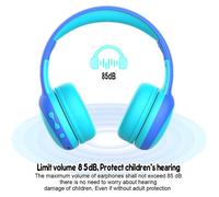 Cuffie per ragazzi, comode e facili da usare, con limitatore di volume, pieghevoli e portatili, ideali per studiare e viaggiare.