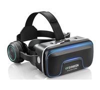 Cuffie per realtà virtuale per telefono, visori per realtà virtuale FOV 110°, lenti anti luce blu, compatibili con iPhone e Android 4,7-7,2 pollici schermi (nero)
