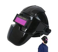 Cuffie per saldatura scura automatiche | Cuffie per saldatura leggera con visiera pieghevole, casco di protezione per mig TIG TIG TIG con regolabile e confortevole