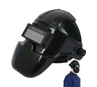 Cuffie per saldatura scura automatiche | Cuffie per saldatura leggera con visiera pieghevole, casco di protezione per mig TIG TIG TIG con regolabile e confortevole