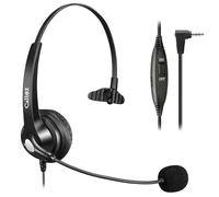 Cuffie per telefono fisso senza fili, con microfono, jack da 2,5 mm