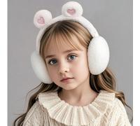 Cuffie pieghevoli a forma di cuore - Cuffie calde e antighiaccio per studenti, carine - Cuffie a sette stelle per mantenere calde le orecchie dei bambini quando vanno a scuola Tessuto