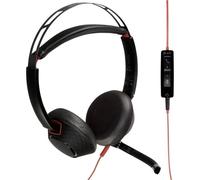Cuffie Poly Blackwire C5220 cablate USB/Jack 3,5 mm con cancellazione rumore