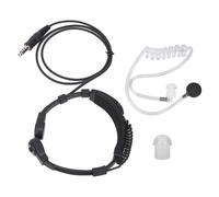 Cuffie professionali con tubo acustico trasparente, microfono a gola per comunicazioni discrete e riduzione del rumore di fondo, dimensione del collo