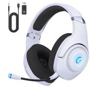 Cuffie PS5 Wireless, Cuffie Gaming per PC, PS4, PS5, Switch, Driver 50 mm, Cuffie Gaming Bluetooth 5.2, PC Cuffie con Microfono , Archetto Regolabile, Jack Audio 3.5 mm, Cuffie Gaming Cablate