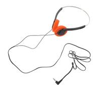 Cuffie Retrò Cablate Portatili con Isolamento del Rumore(Arancione) | Voci Nitide, Struttura in PVC e Spugna, per Telefoni e Dispositivi di Riproduzione, Pendolarismo, Viaggio, Lavoro o Studio