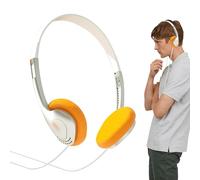 Cuffie retrò - Mini cuffie stereo leggere | Cuffia per le orecchie over-in | Auricolari in stile filo classico con vestibilità comoda, build resistente, perfetti per la musica e gli accessori di moda