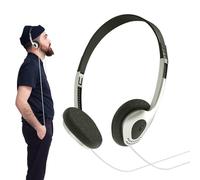 Cuffie retrò - Mini cuffie stereo leggere | Cuffia per le orecchie over-in | Auricolari in stile filo classico con vestibilità comoda, build resistente, perfetti per la musica e gli accessori di moda