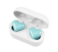 Cuffie senza fili con cancellazione del rumore - auricolari impermeabili a forma di cuore | controllo touch LED, suono stereo senza fili, regalo di San per donne adulte e ascoltando reg