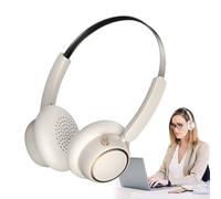 Cuffie senza fili, con cancellazione del rumore, design retrò, per guardare video, corsa, lavoro