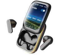 Cuffie Senza Fili Con Schermo: Smart Touch Control, Caso Di Ricarica USB | Cuffie Nell'orecchio Cancellazione Del Rumore, Germogli Di Schermo A Colori Per La Musica Chiamate A Ju