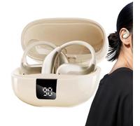 Cuffie senza fili - Design ergonomico con batteria a lunga durata e display, cuffie aperte a clip, per casa, ufficio, viaggi, corsa, palestra, scuola, affari
