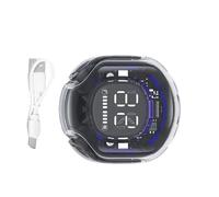 Cuffie senza fili Orecchio: Cuffie trasparenti per Allenamento Fresco, senza fili cool | 5.4, Suono stereo, Display Digitale LED, Prova di Sudore,