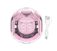 Cuffie senza fili Orecchio: Cuffie trasparenti per Allenamento Fresco, senza fili cool | 5.4, Suono stereo, Display Digitale LED, Prova di Sudore,