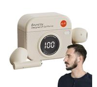 Cuffie senza fili per giochi,Cuffie intrauricolari semi-inserite con controllo tattile, lunga durata, riduzione del rumore, custodia di ricarica per casa, viaggi, giochi telefoni, adulti, uomini Fe