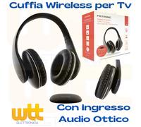Cuffia Wireless Per TV Con Ingresso Audio Ottico