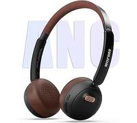 Cuffie Sirius Over-ear Con Cancellazione Del Rumore, 70 Ore Di Riproduzione, Wireless ANC/ENC, Bluetooth, Retrò, Ibride, Leggere, Con Microfono Integrato, Per Bambini, Studenti, Sport, Palestra (Nero)