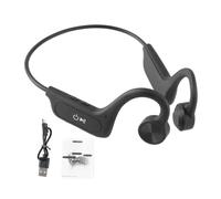 Cuffie sportive Bluetooth 5.0 impermeabili, auricolari wireless a conduzione ossea con microfono integrato, ergonomiche per attività all'aperto,