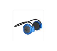 Cuffie sportive wireless con fascia antisudore e microfono, cuffie Bluetooth da posizionare dietro la testa, pieghevoli e portatili nel portafoglio.