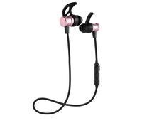 Cuffie stereo Bluetooth sportive magnetiche rosa fantastiche