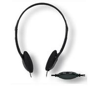 Cuffie stereo con controllo del volume Cuffie stereo aggiustabili e con regolazione di volume. Soluzione ideale ed economica per tutte le tue