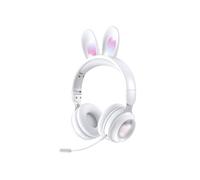 Cuffie stereo pieghevoli KE-01 Rabbit Ear wireless Bluetooth 5.0 compatibili con microfono (bianco avorio): regalo a sorpresa bianco avorio