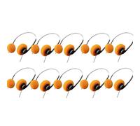 Cuffie stereo sovrauricolari leggere e retrò, con cavo da 3,5 mm, design leggero con cavo, stile vintage anni '80 e '90, per scuola e ufficio, per la maggior parte dei telefoni cellulari (gamma 10