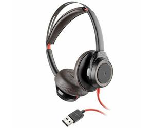 Cuffie Stereo USB-A Poly Blackwire 7225 BW7225 Computer BLACK HP 7S4M8AA NUOVE