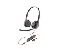 Cuffie Stereo USB-C Plantronics Blackwire C3225 Con Cuffia MS Skype Da 3,5 Mm