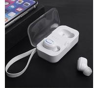 Cuffie stereo wireless Bluetooth 5.0 EQWLJWE Twins con microfono, auricolari in-ear compatibili con Samsung S10. Offerta speciale per le festivitÃ .