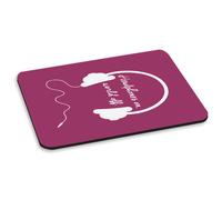 Cuffie Su, Mondo Off Viola PC Computer Mouse Pad - Musica Rock'N'Roll