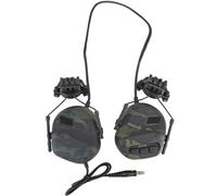 Cuffie Tattiche con Microfono, Cuffie da Caccia e Tiro Impermeabili, Auricolare Telescopico Pieghevole, con Auricolare Girevole 360°, per Guide da 19-21 mm(BCP)