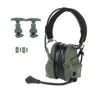Cuffie Tattiche GEN 6 Con Microfono Staccabile | Cuffie OPS Core E Da Casco 2 In 1 Protezione Dell'udito Cuffie Antirumore(Green,Noise Reduction)