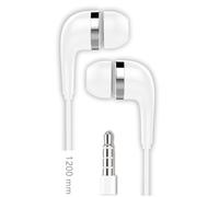 Cuffie auricolari Tech One TEC2905 con microfono, jack da 3,5 mm, bianche