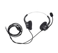 Cuffie telefoniche, cuffie vivavoce RJ9 Crystal Head Soft Clear con microfono flessibile per dipendenti di call center Impiegati in ufficio