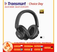 Cuffie Tronsmart Sounfii Q20S Cuffie Bluetooth wireless con cancellazione del rumore Tempo di riproduzione 60 ore Controllo app audio ad alta risoluzione
