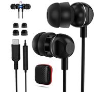 Cuffie USB C a Doppio Strato per Xiaomi 15 Ultra 14T Pro 13T 12 Lite Magnetico Auricolari Type C con Filo In-Ear Cuffie con Microfono Hi-Fi Stereo per iPhone 16 15 Plus iPad per Galaxy S25 S24 S23 S22