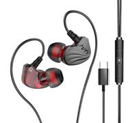 Cuffie USB C - Auricolari di tipo C | Cuffie con cavo lungo | PC Computer Smartphone compatibile | Audio avanzato della scheda audio | Accessorio per dispositivo di comunicazione per ascolto di music