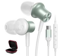 Cuffie USB C, auricolari tipo C con microfono per Samsung S24 iPhone 15 Pro Max Google Pixel 8 7 7A 6 6A, auricolari cablati semi-in-ear per Galaxy S23 Ultra S22 Plus S21 FE S20 OnePlus Mint