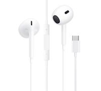 Cuffie USB C, Auricolari Type C in-Ear con Microfono,Controllo del Volume e Suono Puro,Compatibile con iPhone 16/16 Pro Max/15/15 Plus/15 Pro Max/Samsung S20/Huawei/Xiaomi/Google/Pixel