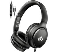 Cuffie USB C cablate con cavo tipo C, suono stereo Hi-Fi, leggere e pieghevoli per sport, zoom, scuola, viaggi, iPhone 16/15, Samsung Galaxy S25/S24, Google Pixel 9, regali per adolescenti