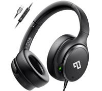 Cuffie USB C cablate over-ear con cavo con 28 dB ANC, cuffie con cancellazione del rumore per scuola/gioco/audiolibri/sport/viaggi/outdoor/iPhone 16/15, Samsung Galaxy S25/S24