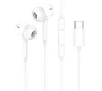 Cuffie USB C cablate per iPhone 17/16/15 Pro Max Plus, auricolari di tipo C con microfono e cancellazione del rumore remota, per iPad, Galaxy S25/S24/S23/S22/S21/S20/Ultra Note 10/20, Pixel 7/6/5/4