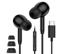 Cuffie USB C cablate per iPhone 17 16 Pro Max 16e 16 Plus 15 Pro, auricolari in-ear USB C con cavo tipo C con microfono per Samsung Galaxy S25 Ultra S24 S23 FE A16 A17 5G A26 A35 A36 A55 A56