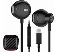 Cuffie USB-C compatibili con Samsung S25/S24FE/S23/S22/S21Ultra, Galaxy A56/A36 5G, iPhone 16e/15/16 Pro Max - Stereo HiFi
