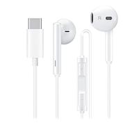 Cuffie USB C con cavo in-ear Headset Digital Audio per Samsung Galaxy S25 S24 S23 S22 S21 A56 A55 A36 A35 A34 A26 per iPhone 17 17Pro 16 16Pro 15 15Pro Google Pixel 10 9 8 7 Xiaomi 15 14